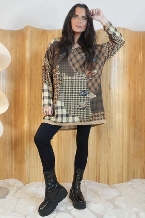 Roscoe Lurex Relaxed Knit Top Galaxy